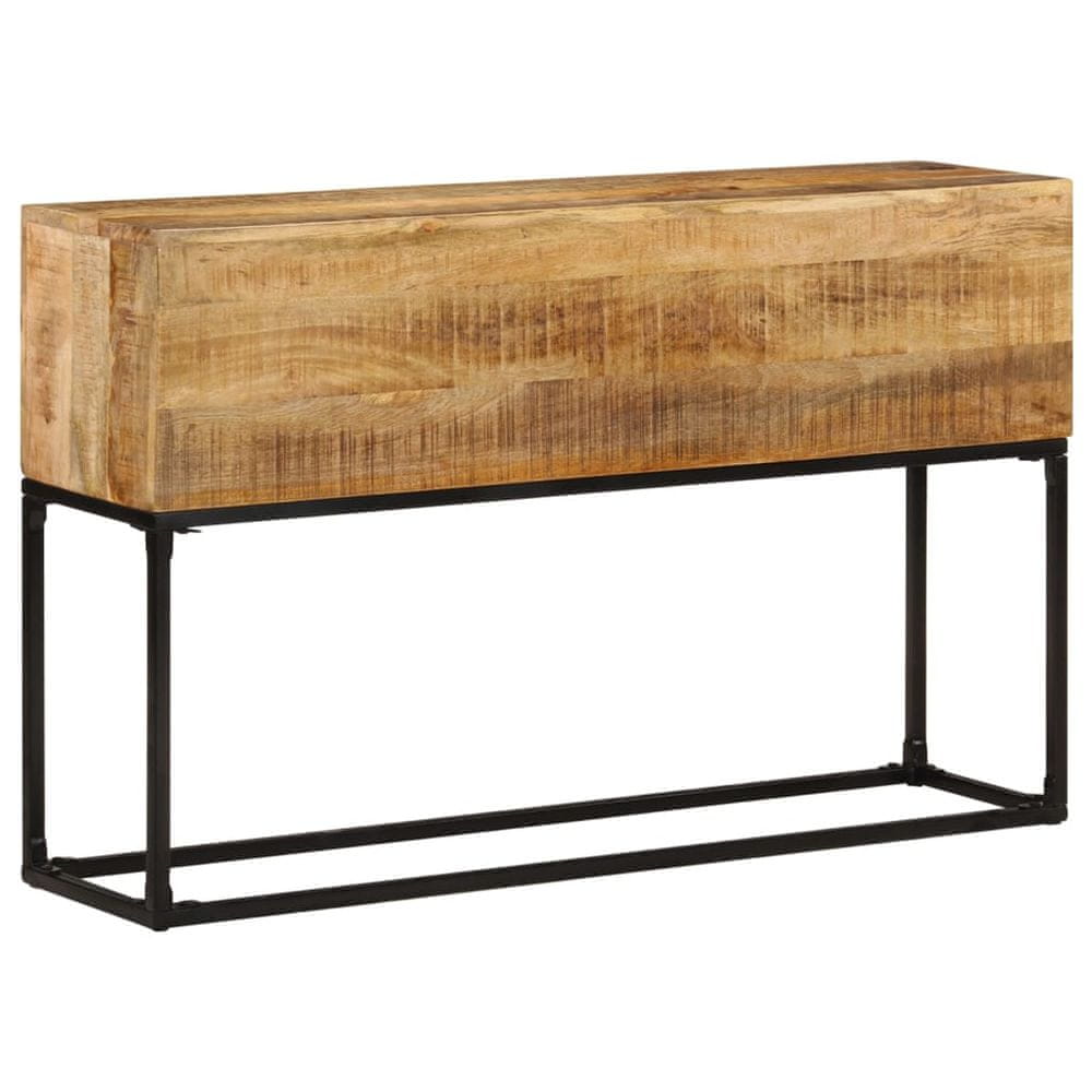 Petromila vidaXL Konzolový stolík 120x30x75 cm surové mangovníkové drevo